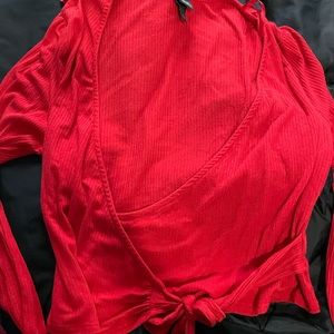 Wild Fable Wrap Tie Crop Top